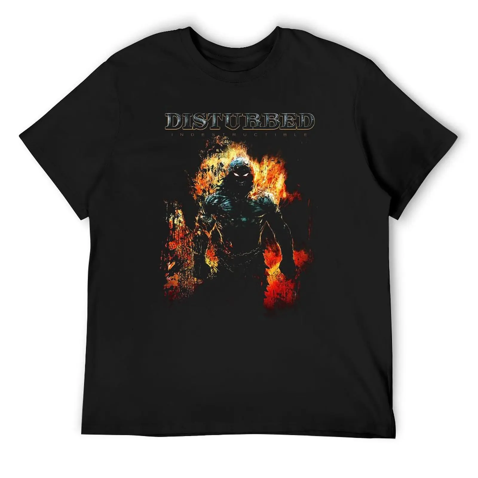 Disturbed logo T-Shirt Short sleeve tee Blouse anime figures men clothes