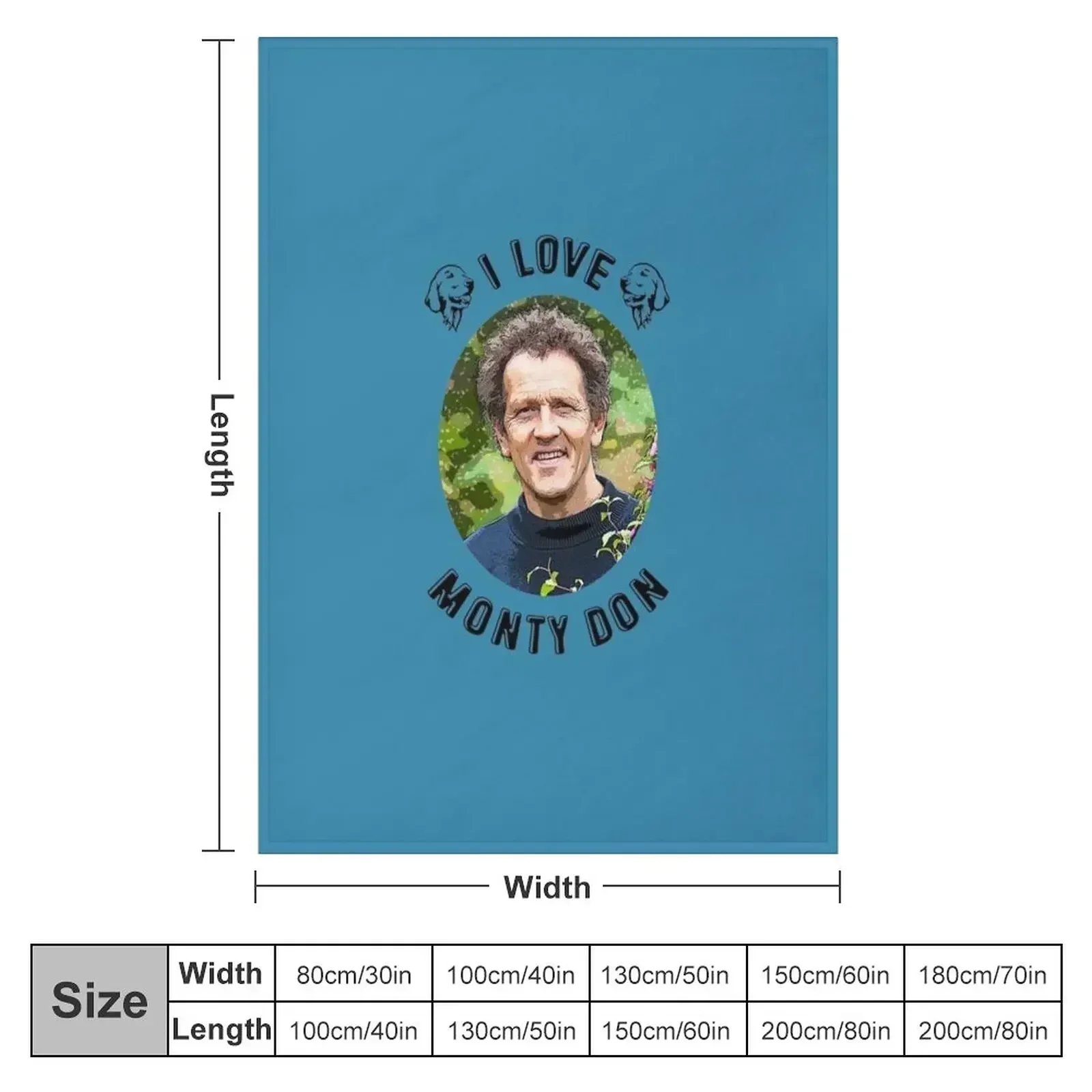 I Love Monty Don Essential T-Shirt Throw Blanket cosplay anime halloween Single Soft Plaid Kid'S Weighted Blankets