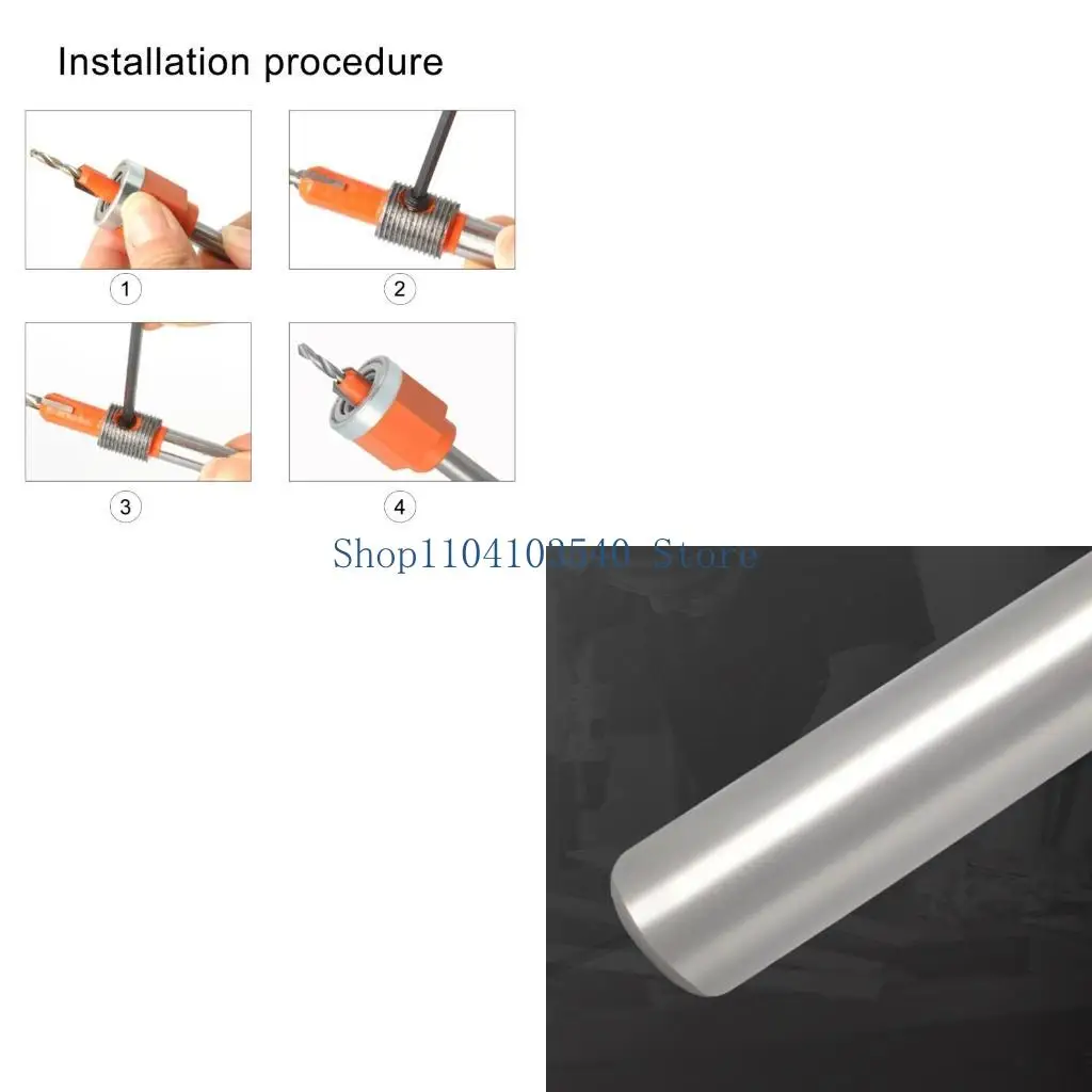 02DC 5/6Pcs Drilling Countersink Drill Bit Adjustable Depth Drill Bit