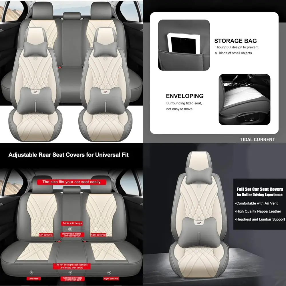 

Gracefur Genuine Sheepskin Front Car Seat Covers, Long Wool for Comfort & Protection, Easy-Install, Airbag Compatible, Universal