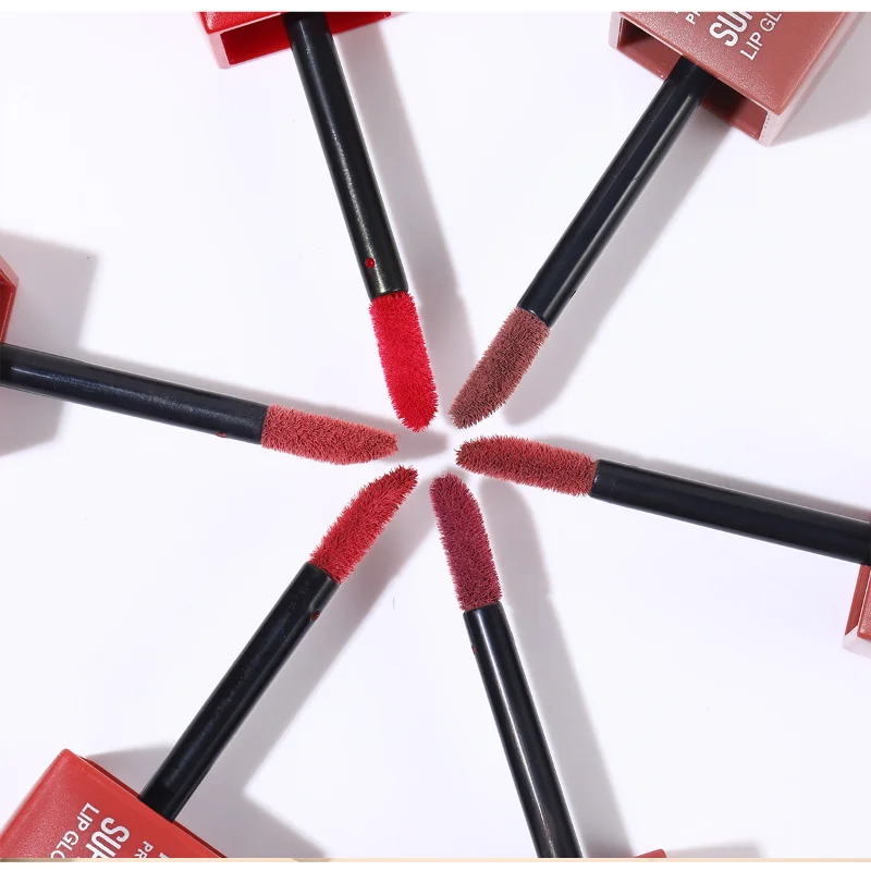 メイクアップスクエアチューブリップスティック、カップに付かないリップスティック、マットな質感、ベルベットのように滑らかで塗りやすい、美容とパーソナルケアのリップスティック