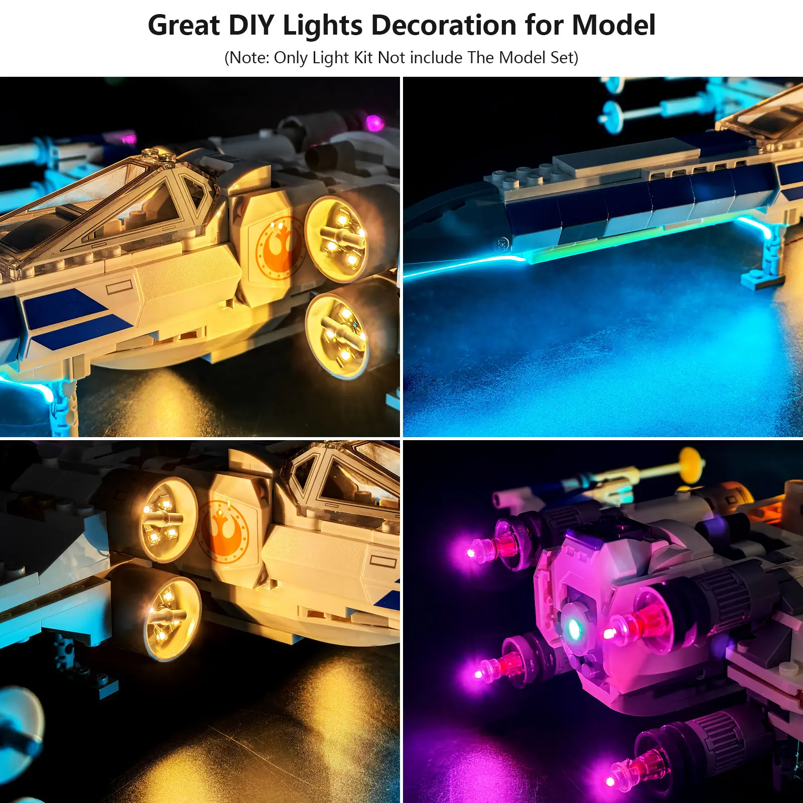LYBMTWF LED Aydınlatma Kiti Le - Model Kit X Wing incelemesi ve fiyatı