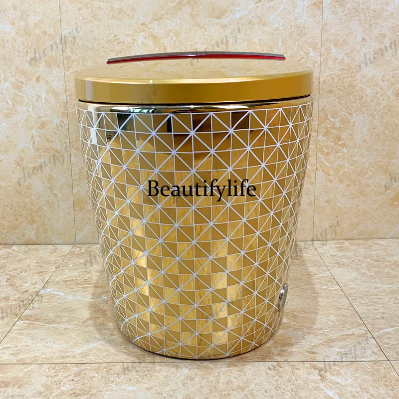 S178 smart toilet automatic gold toilet with remote control siphon gold  toilet