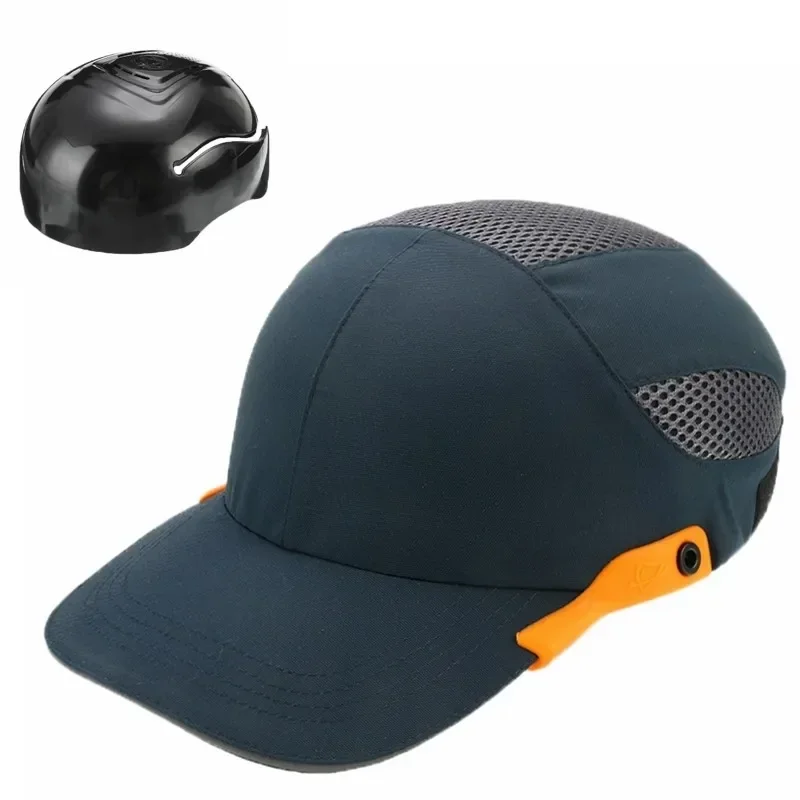 Gorra de seguridad con rayas reflectantes, gorro ligero y transpirable, casco duro para la cabeza, lugar de trabajo, sitio de construcción, color