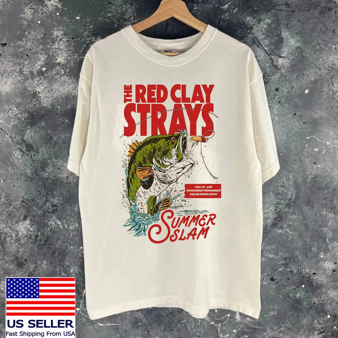

Футболка Red Clay Strays Band Summer Slam Live in Lexington, полный размер S-5XL