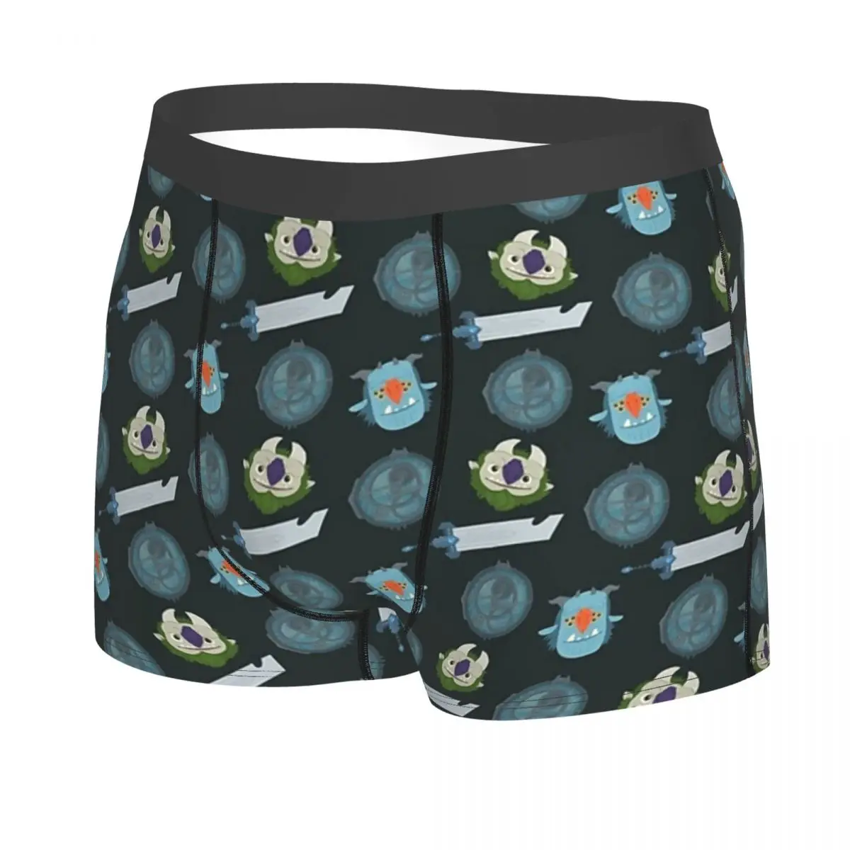 الملاكم السروال السراويل Trollhunters تكرار نمط سراويل الرجال ملابس داخلية جيدة التهوية لهدايا رجل صديقها أوم