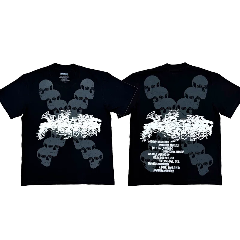 2026 Ken Carson WTF tour merch t-shirt Limited Edition Skeleton Print Short Sleeve Tee TX1918