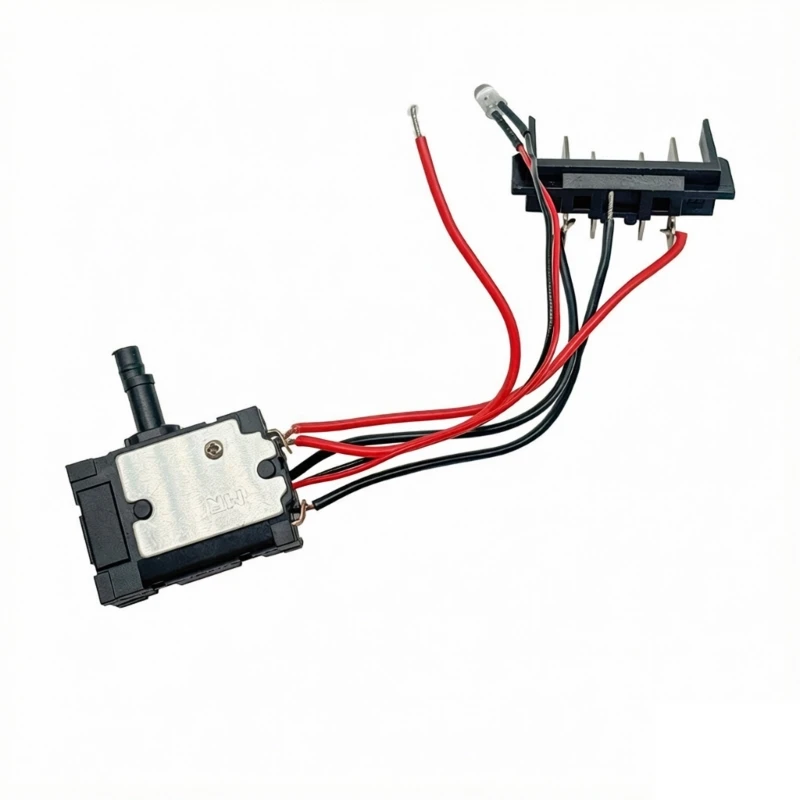   Power Tool Service Unit with Control Assembly, Light Cable, Plastic Body, Metal Contacts, Wrench Repair Use Plan