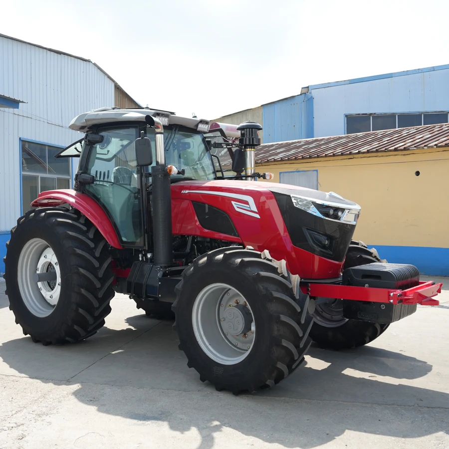 Free Shipping Euro 5 CE EPA Diesel Engine 4WD Farm Tractor Compact Agricultural Wheel Tractor Hydraulic System Customized