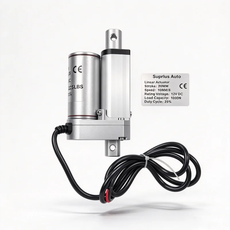 Electric Linear Actuator 12/24V DC 20mm Mini Stroke Max Load 1000N 10mm/s Speed Metal Mounting Bracket Free Shipping
