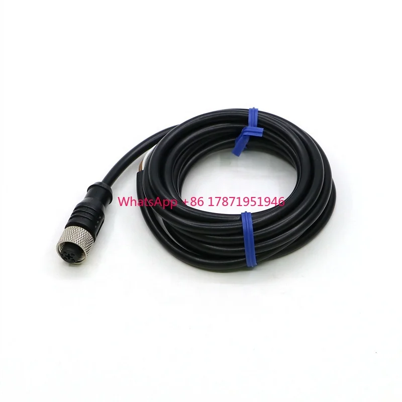 pvc plastic CL4-12 without LED  angle 4pin M12 2m cables plgu wires eccossory