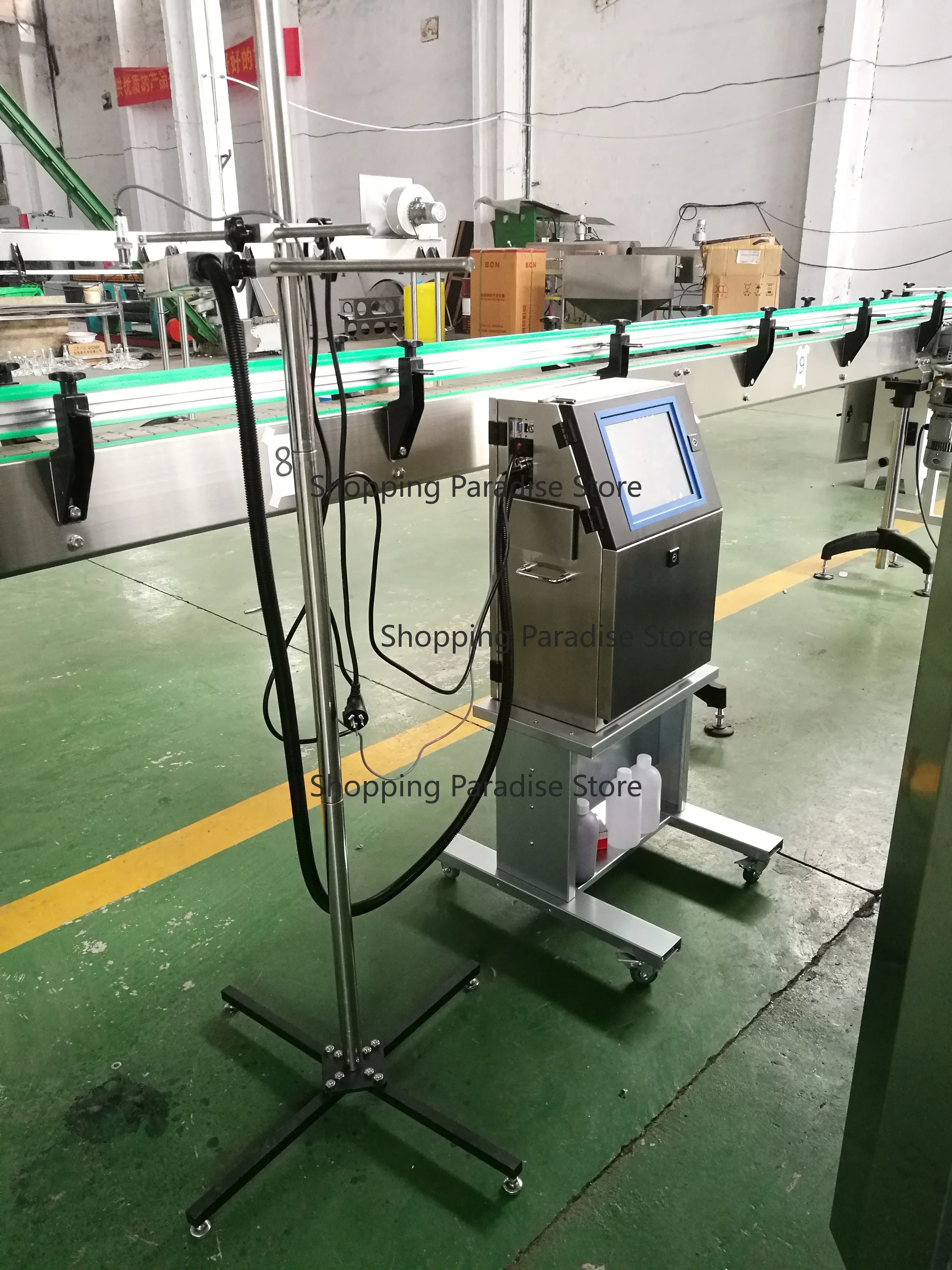 Ink Jet Date Code Logo Printing Marking Machine for Bottle Water Drink Production Line - Desktop Printer with Advanced Features