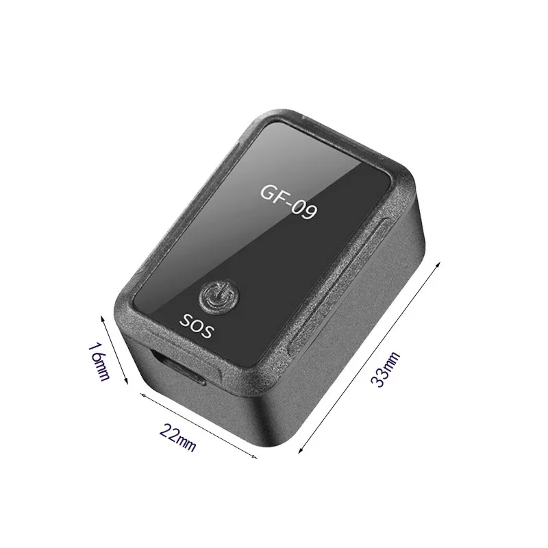 Rastreador Mini GPS GF09 2G, localizador de seguimiento antirrobo para vehículos en tiempo Real, dispositivo de seguimiento GPS en tiempo Real para coche
