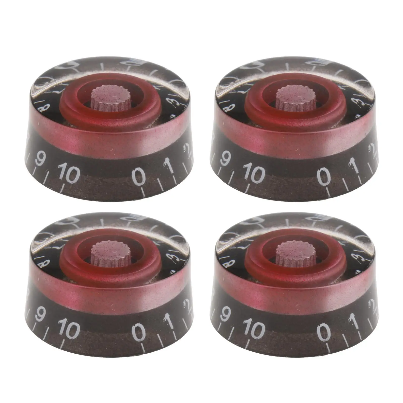 4pcs Guitar & Volume Control Knobs with Number Top Hat for LP Accessories