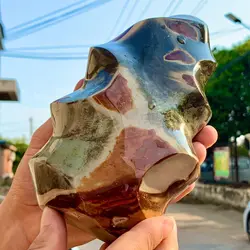 Natural Ocean Jasper Agate Flame Crystal Free Form Madagascar Restoration Healing