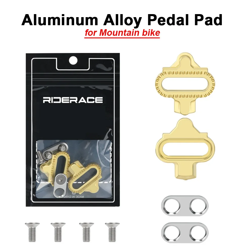 

Aluminum Alloy SPD Cleats - Lightweight Durable Single-Direction Release Pedal Cleats for MTB Accessories