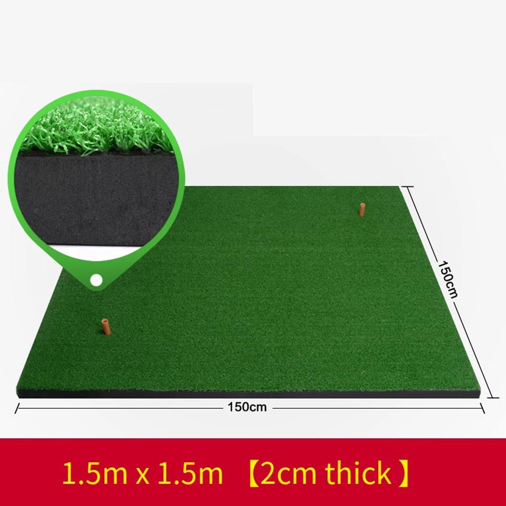 PGM Golf Lawn Mats,Indoor Outdoor 1/1.25/1.5m Golf Clubs Practice Cushion,Artificial Putting Green Golf Swing Trainer DJD002