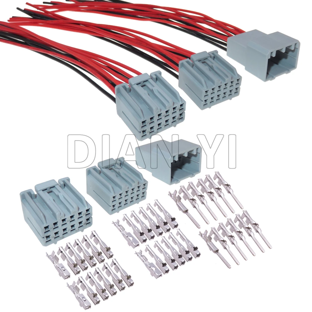 

1 Set 12 Way Auto Multimedia Control Panel Power Amplifier Wire Socket AC Assembly Car CD Player Plug 917978-6 178881-6 917978-1