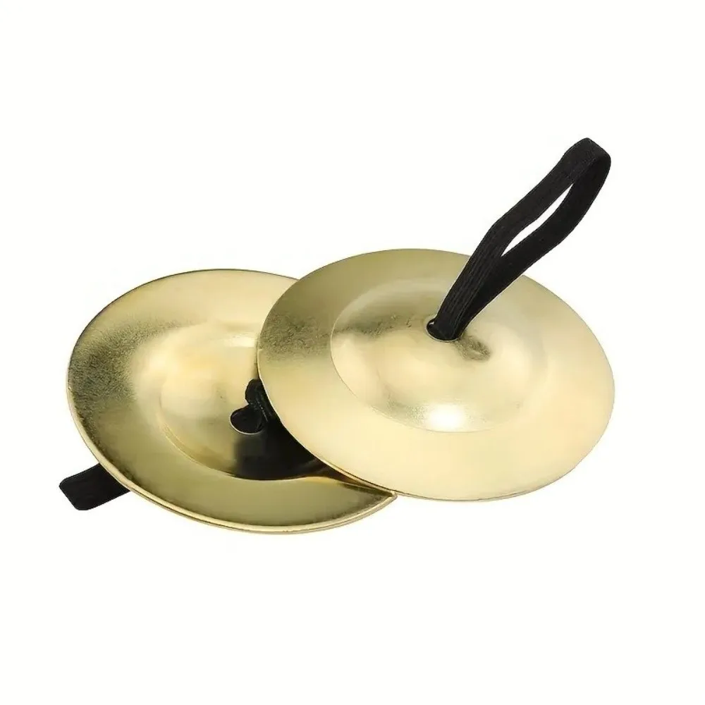 2Pcs Portable Finger Cymbal Mini Professional Belly Dance Cymbal Traditional Early Education Finger Dial Pads