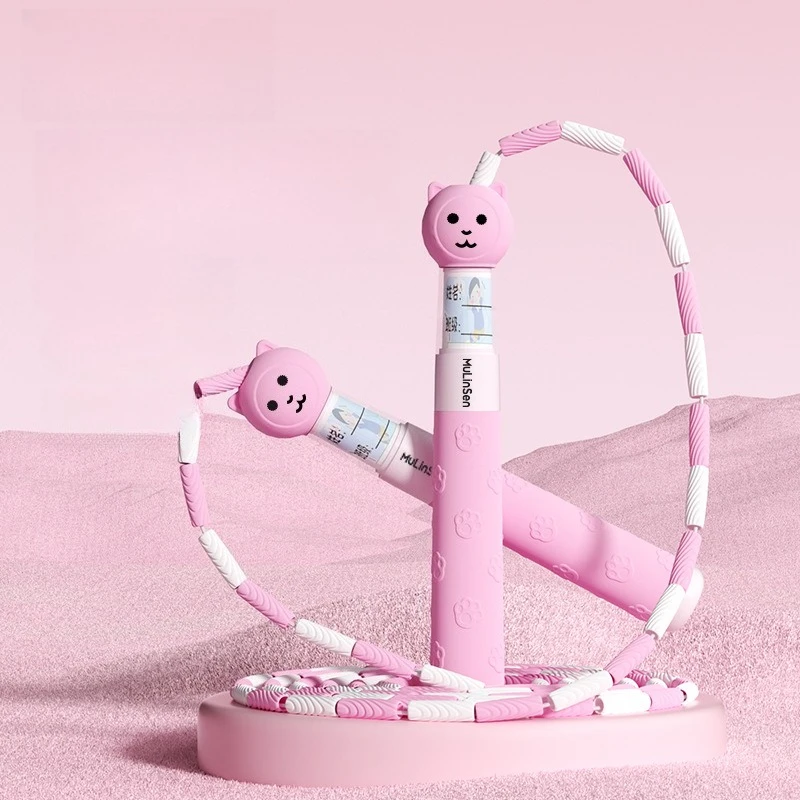 Kids Beaded Jump Rope Professional for Primary Middle School Students Kindergarten Beginners PE Exam Fitness