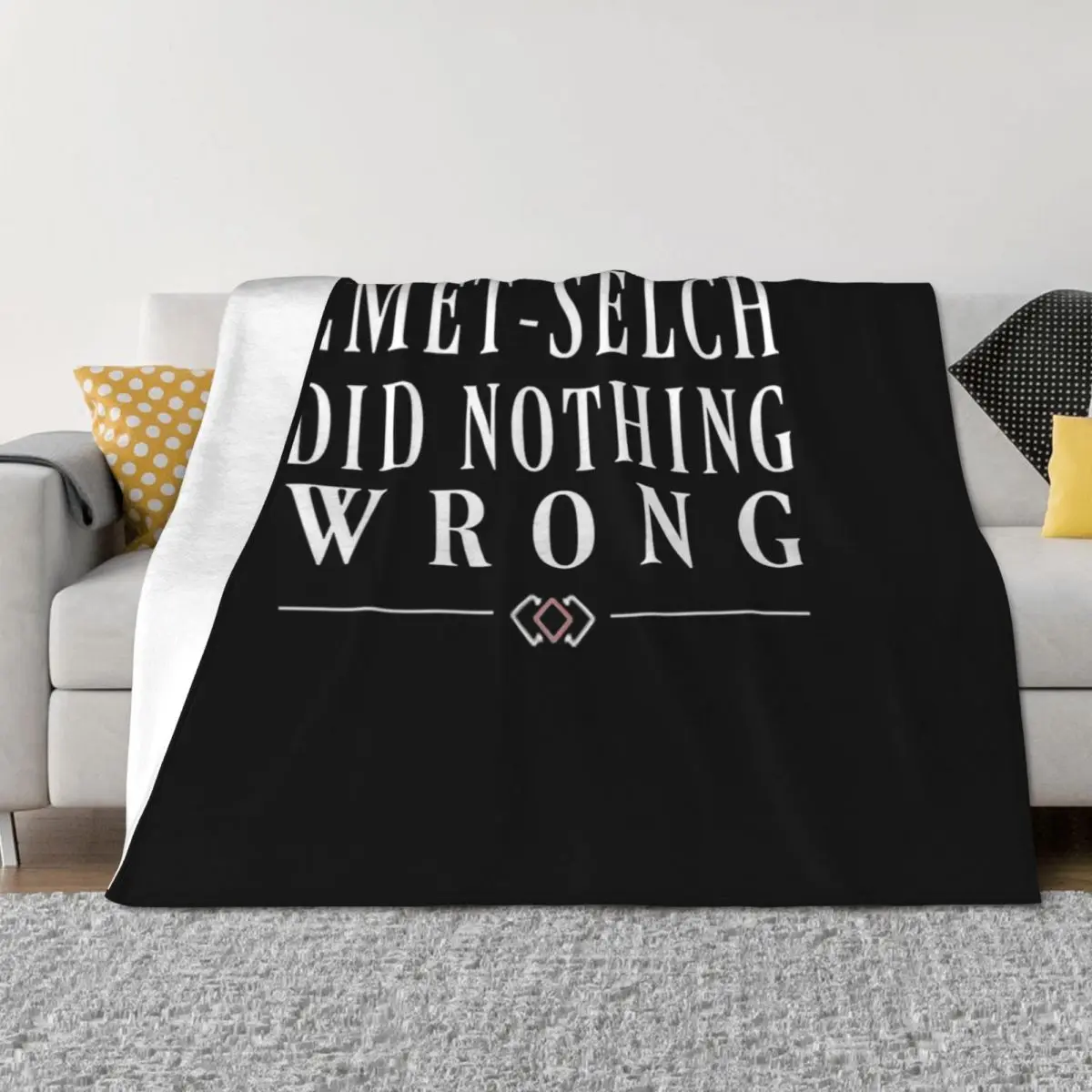 

Emet-Selch Did Nothing Wrong Throw Blanket For Sofa Thin Thermal Retros funny gift Blankets