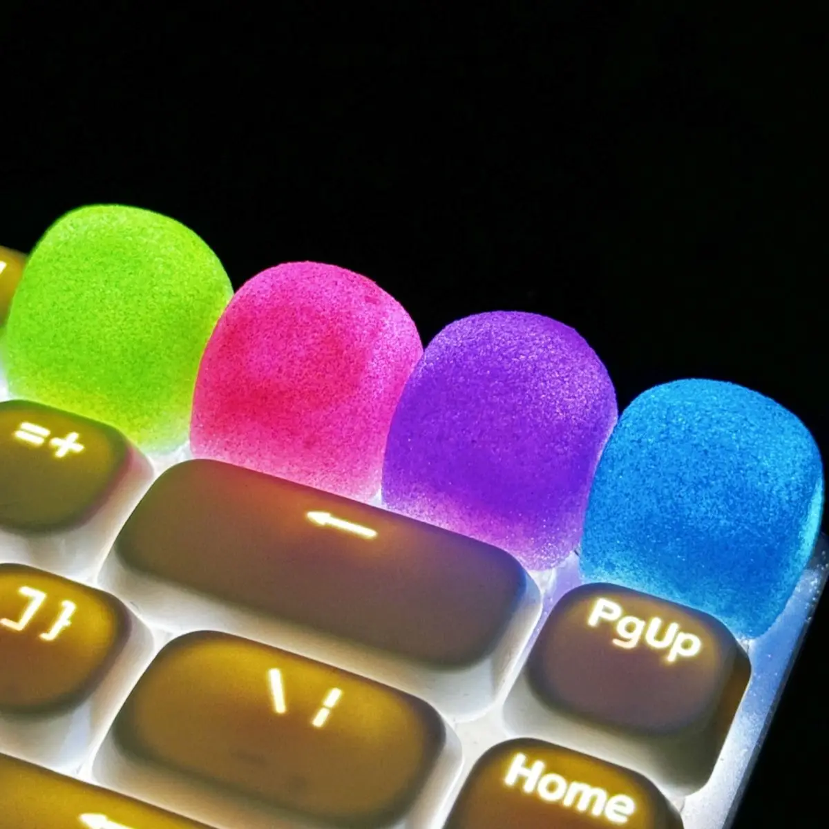 Candy Shape Keycaps Cute Game Keycap DIY Cross Axis Mechanical Keyboard Key Caps Personalized Decoration Accessories