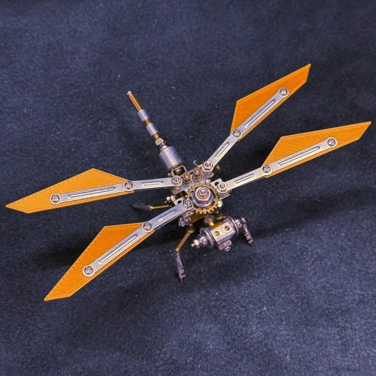 

Mechanical Dragonfly DIY Assembly Insects Metal Model Kit Creative Ornament 3D Puzzle Stereoscopic Handmade Children Toy Gifts