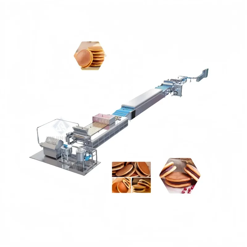 Automatic Dorayaki Pancake Production Line Dora Cake Making Machine