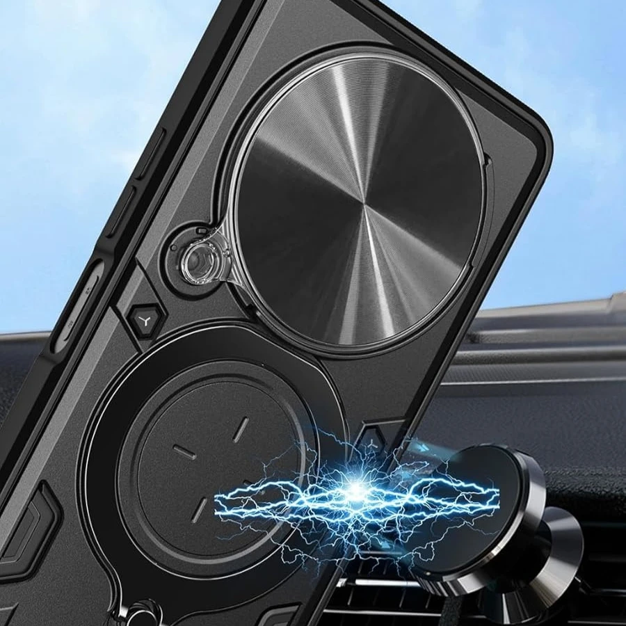 Protective Cover For OPPO Reno 12F 5G Reno12 FS 12FS 5G Case Ring Kickstand Lens Protection Shockproof Fundas Coque Capa