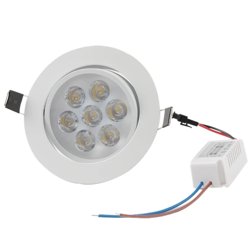 Imagem -05 - Luminária Embutida para Teto Lâmpada de Led Dimerizável 21w 7x3w com Drivers Embutidos