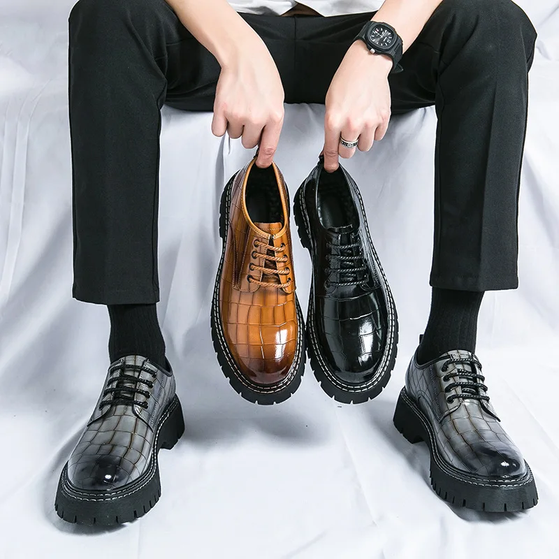 High Quality Oxford Leather Shoes Luxury Brand Leather Dress Shoe Breathable Solid Formal Casual Shoes Handmade Designer Shoes