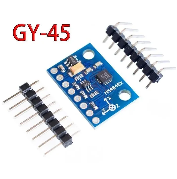 

2pcs GY-45 MMA8452 Digital Triaxial Accelerometer Module | High-Precision Tilt Sensor