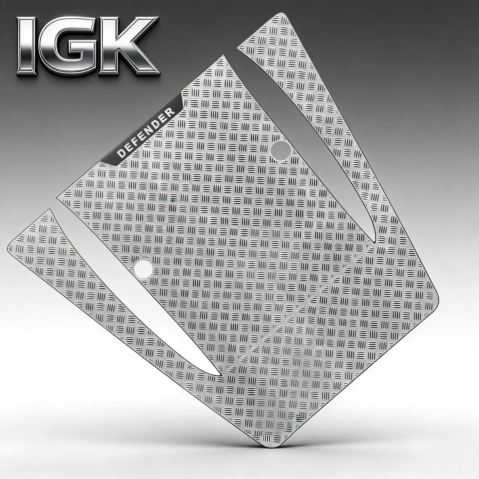 Metal Hood Anti-Skid Plate - Decorative Trim for 1/10 Traxxas TRX4 Land Rover Defender RC Car