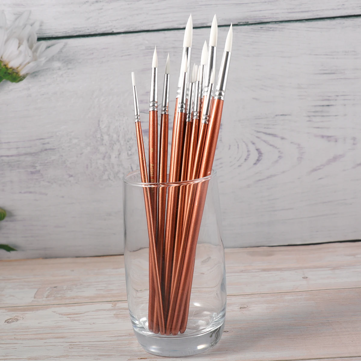 

12 Pieces Brushes 18cm-22cm Nylon Tips Watercolor Painting Supplies Painting Supplies Pens for Artists Students