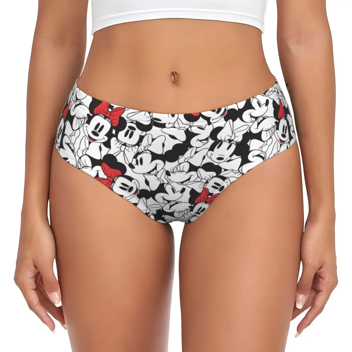 Women's Cute Underwear Brief Minnie Accessories Cute Ladies Panties Briefs