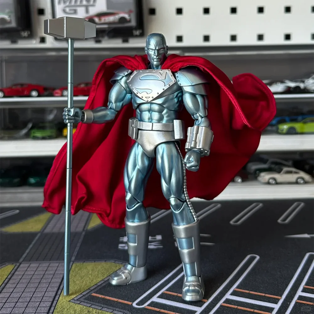 

17cm Mafex Steel(Return Of Superman) Action Figure Dc Steel Figure Statue 6" Movable Joints Toy Collect Model Boy Birthday Gift
