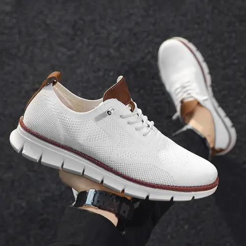 Men Casual Shoes Breeze Stylish Oxfords Fashion Formal Business Urban Breathable Shoes for Male Non Slip Dress Sneakers for Man - Image 3