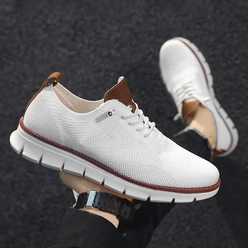 Men Casual Shoes Breeze Stylish Oxfords Fashion Formal Business Urban Breathable Shoes for Male Non Slip Dress Sneakers for Man - Image 3