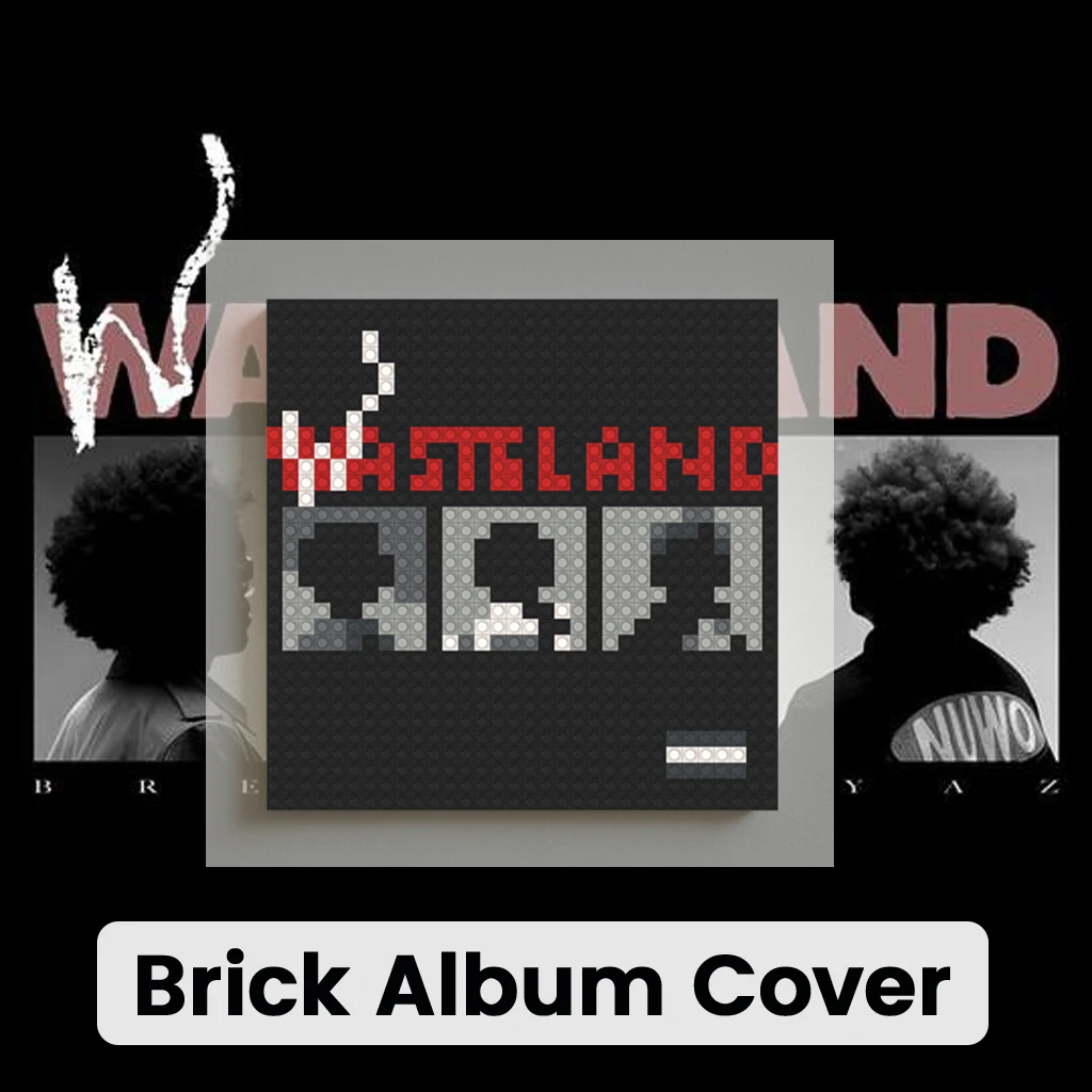 

Brent Faiyaz Album Cover Pixel Art Building Blocks Mosaic Wall Decor R&B Soul Music Fans Gift Decoration Home Wall Decor Gift