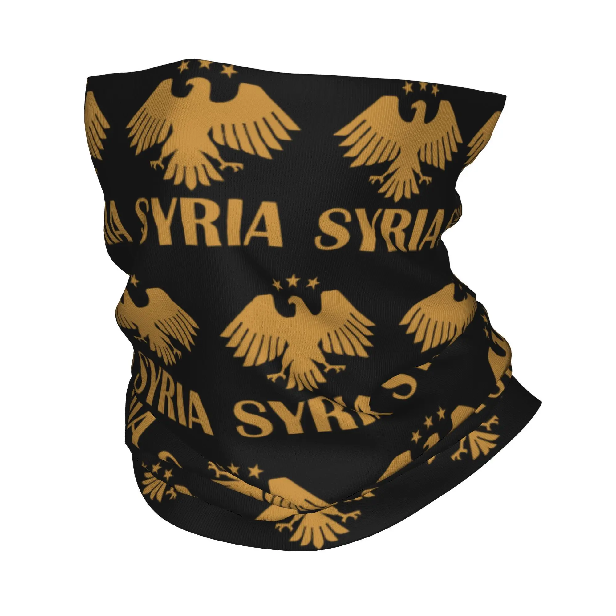 

Syria Eagle Symbol Bandana Neck Gaiter Printed Mask Scarf Warm Headwear Outdoor Sports Unisex Adult Breathable
