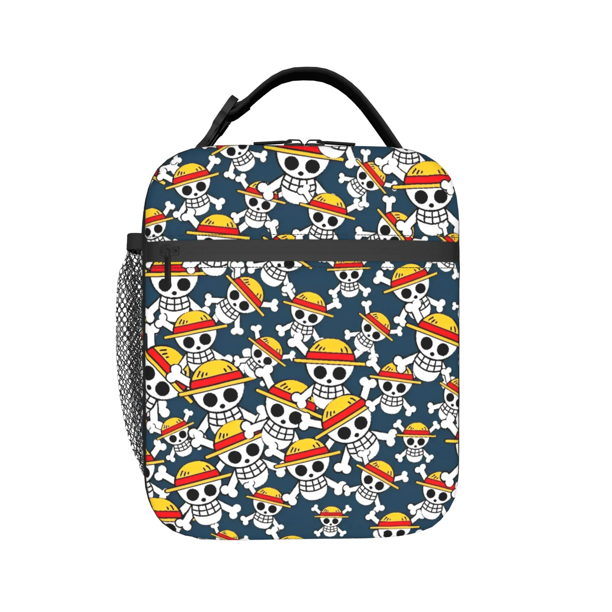 luffys o-one-piece-e zoro Insulated Lunch Bag for Men Women Food Container Bags Reusable Cooler Thermal Lunch Boxes For Travel