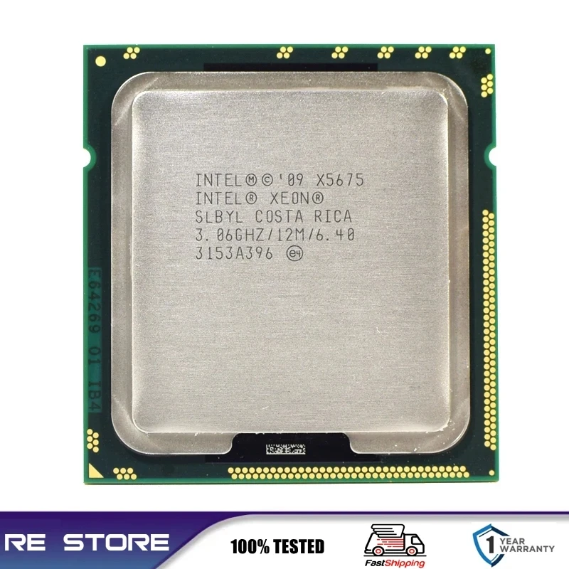 Intel Xeon X5675 3.06GHz 12M Cache Hex 6 SIX Core Processor LGA1366 SLBYL QTY:1