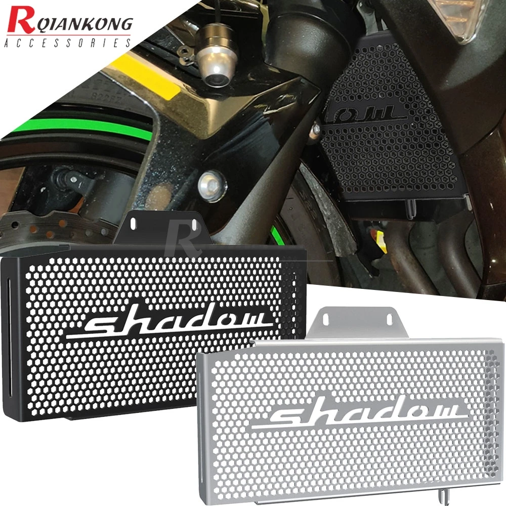 

1999-2000-2001-2002-2003-2004-2005-2006-2007 Oil Cooler Guard Radiator Water Tank Grille Cover Protector For Honda VT 125 Shadow