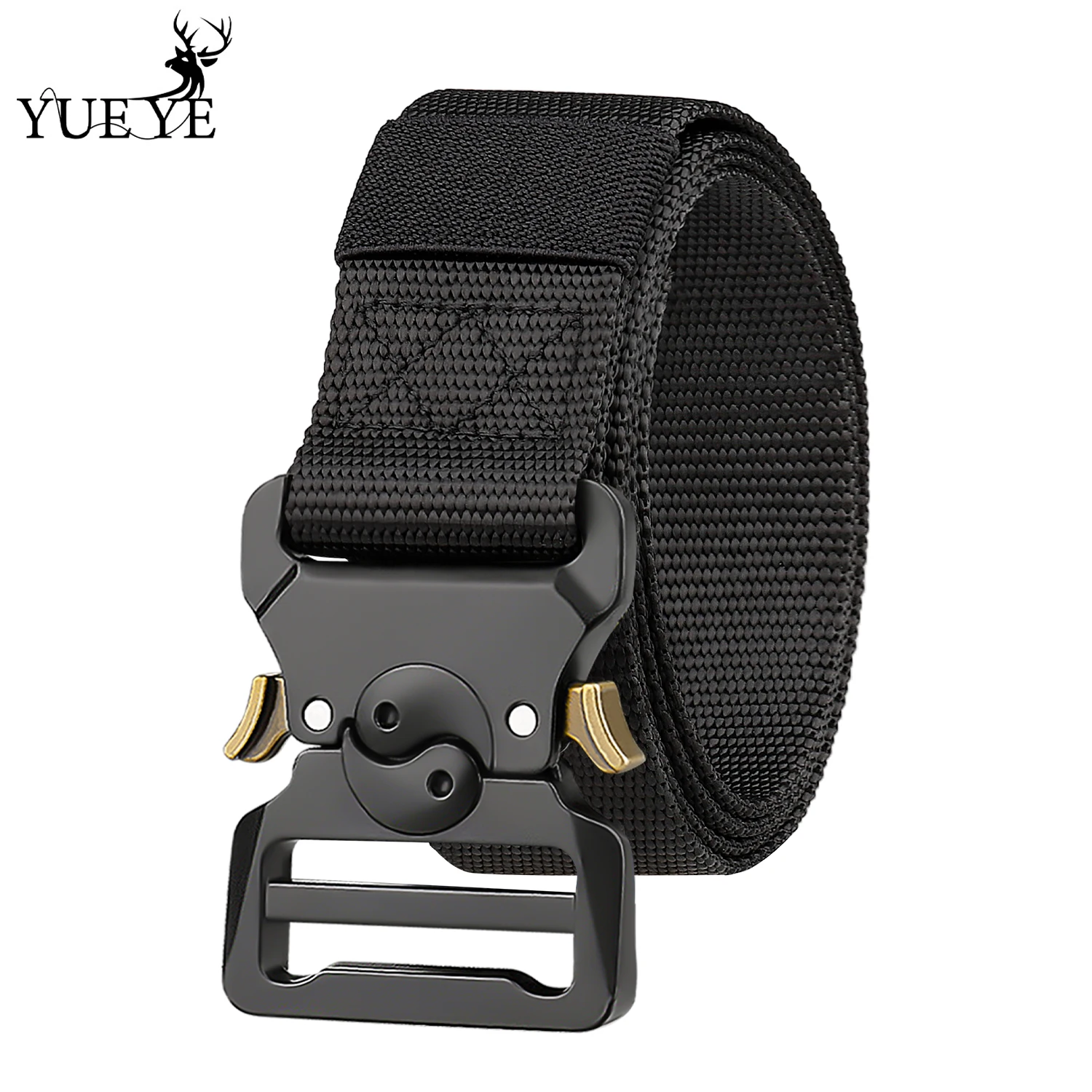 

New Men's Tactical High Quality Nylon Outdoor Sports BeltReal Nylon Tactical Belt 125cm Adjustable