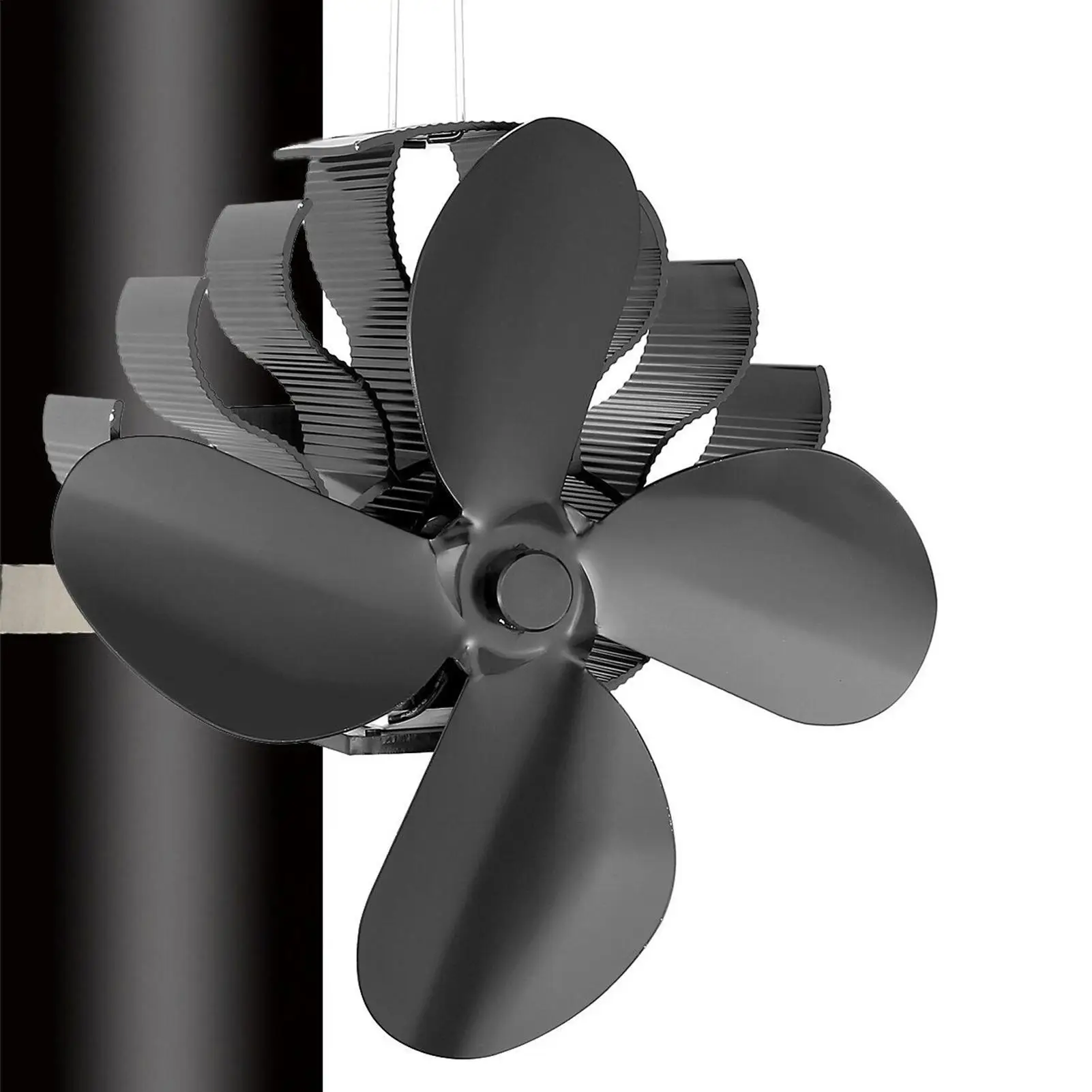

Heat Powered Fan Log Burner Heat Powered Thermal Fireplace Fan Heating Supplies Quiet For Indoor Home Log Burner Pellet Pipe
