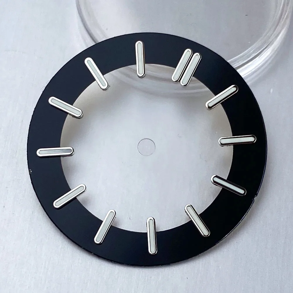 Piastra per NH70 NH72 Orologio scheletrato Quadrante Cerchio Movimento Quadrante cavo Anello C3 Accessori per orologi luminosi