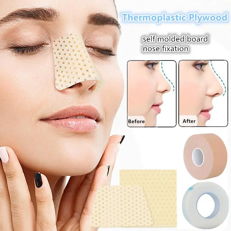 Low Temperature Thermoplastic Nose Splint Nasal Fracture Fixation Brace Rhinoplasty Recovery Immobilization Orthopedic Support N