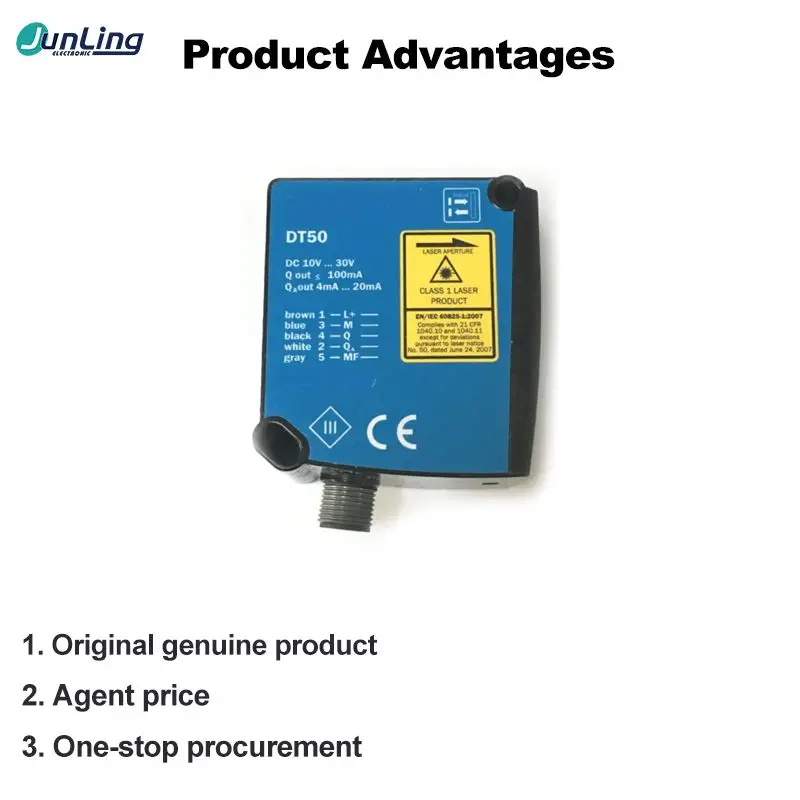 DT50-P1114 OEM Laser Ranging Sensor Mid to Long Range Distance Sensor Install Mounting