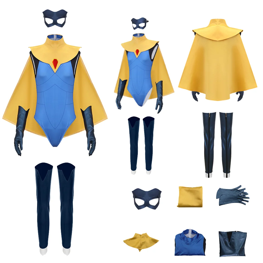 

Костюм для косплея Мэнди для взрослых, женский комплект: блейзер, комбинезон, накидка, образ героини игры, для девочек, на Хэллоуин