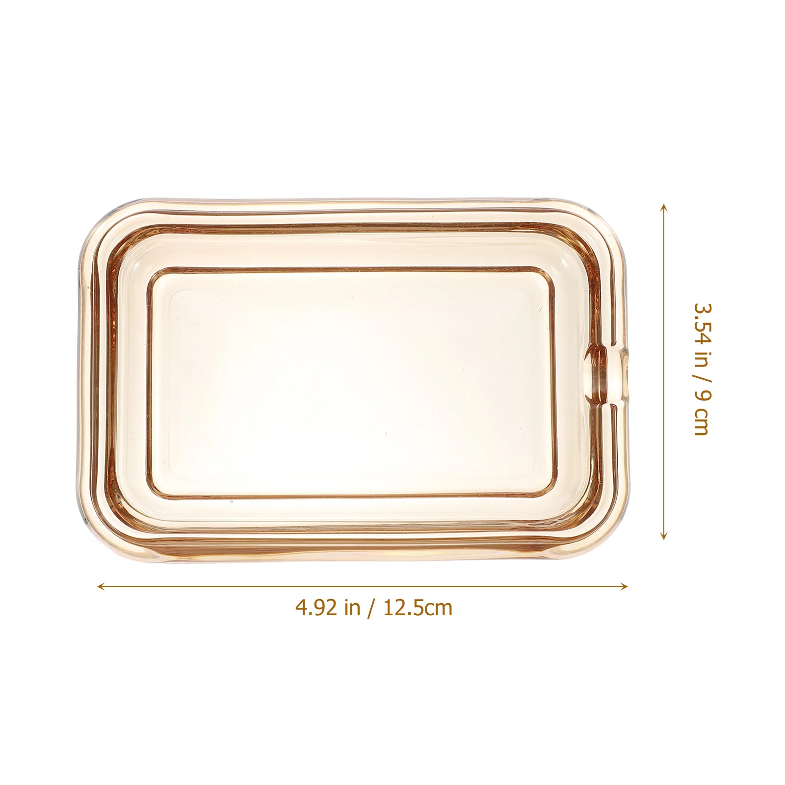 

Premium Glass Soap Dish for Bathroom Decorative Household Soap Holder Wear-Resistant Non-Slip Surface Easy to Clean No